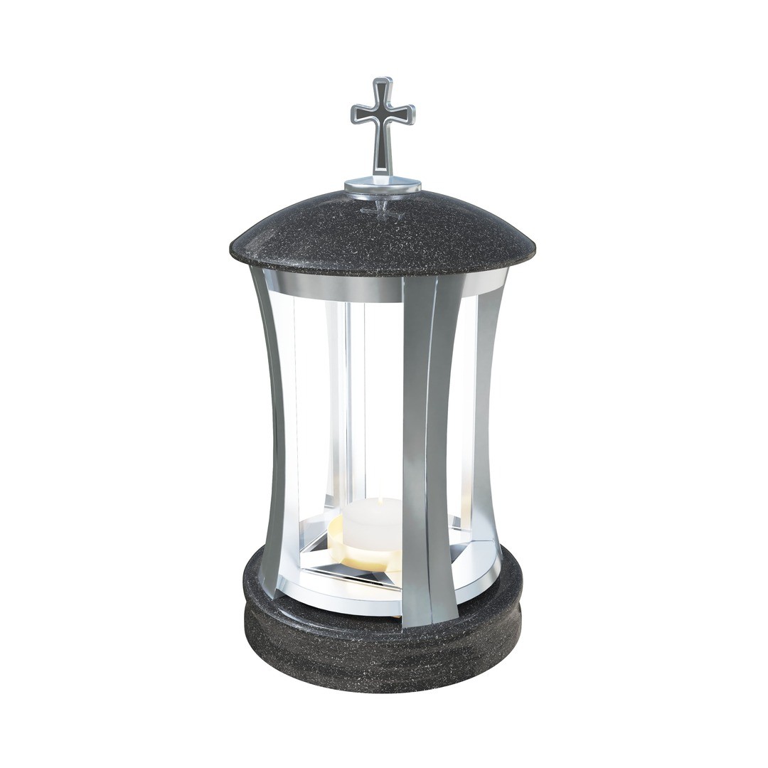 Гранитная лампада круглая LM-2-1