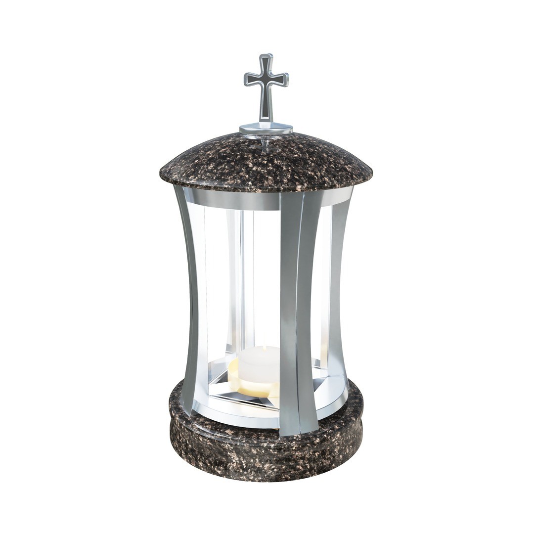 Гранитная лампада круглая LM-2-2