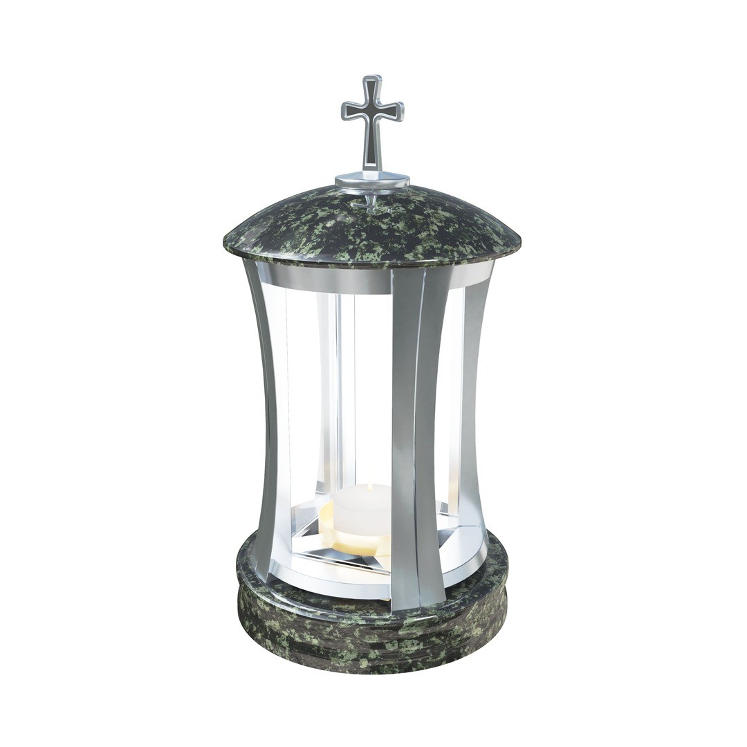 Гранитная лампада круглая LM-2-4