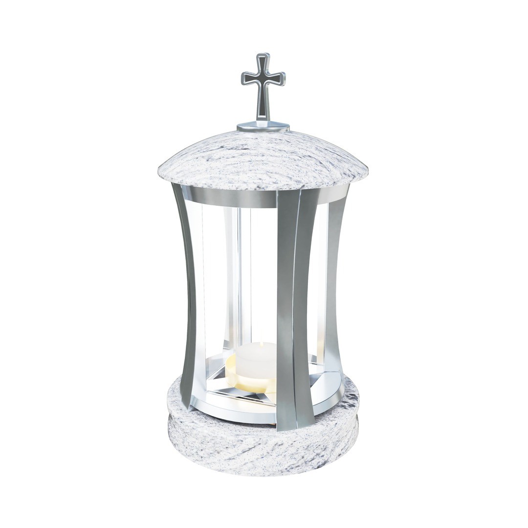 Гранитная лампада круглая LM-2-12