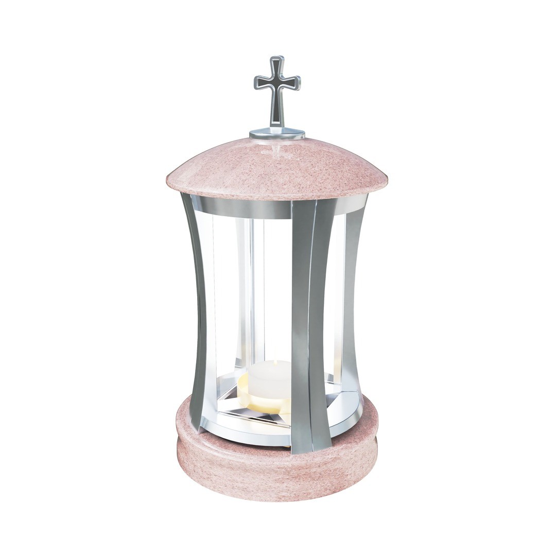 Гранитная лампада круглая LM-2-15