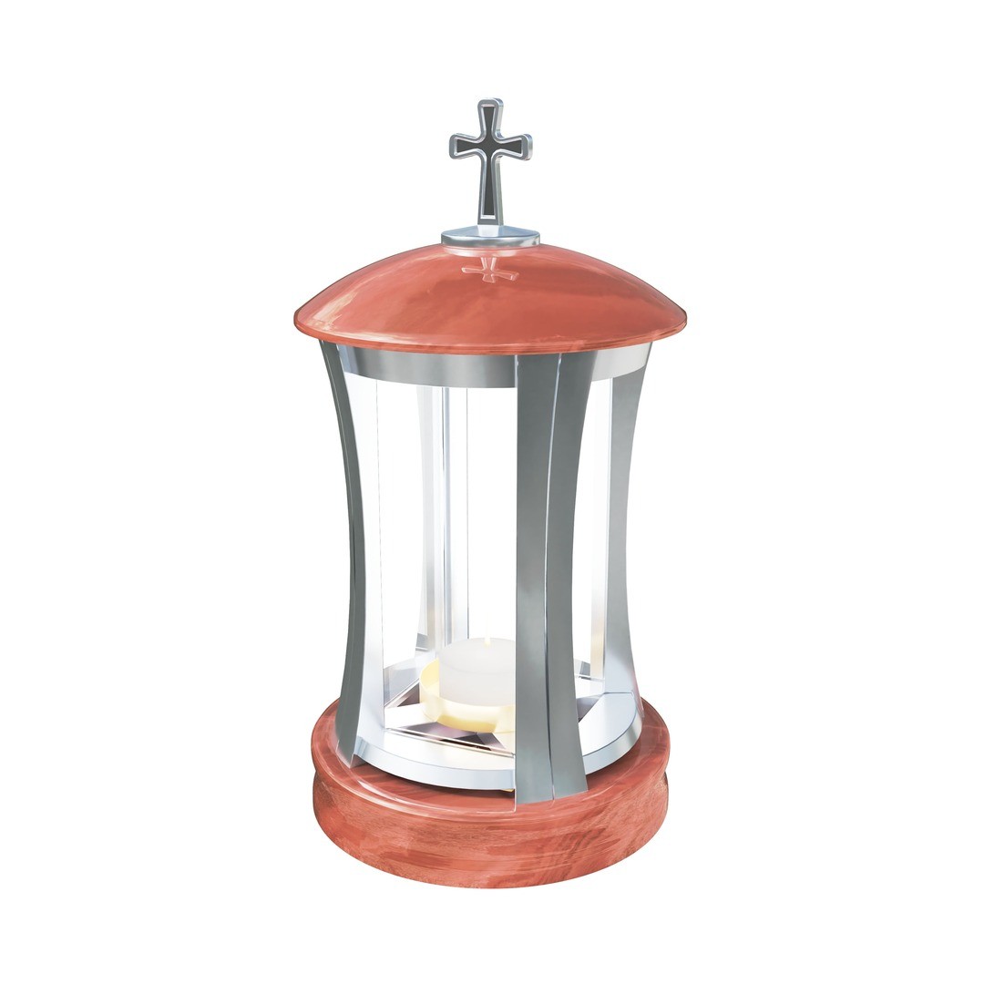 Гранитная лампада круглая LM-2-16