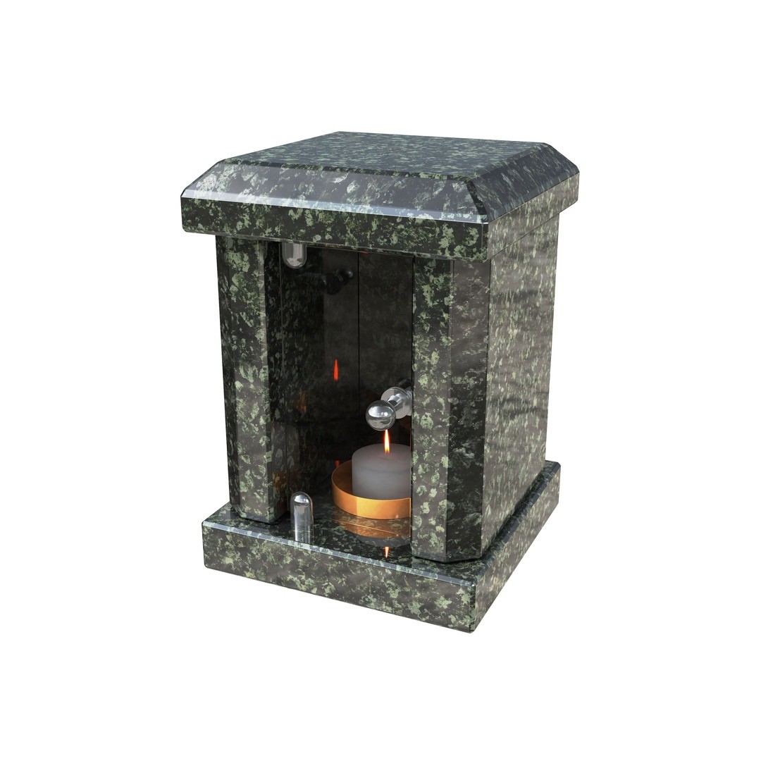 Гранитная лампада квадратная LM-4-4