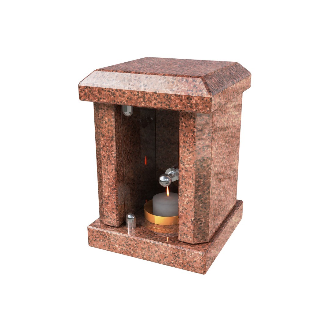 Гранитная лампада квадратная LM-4-6