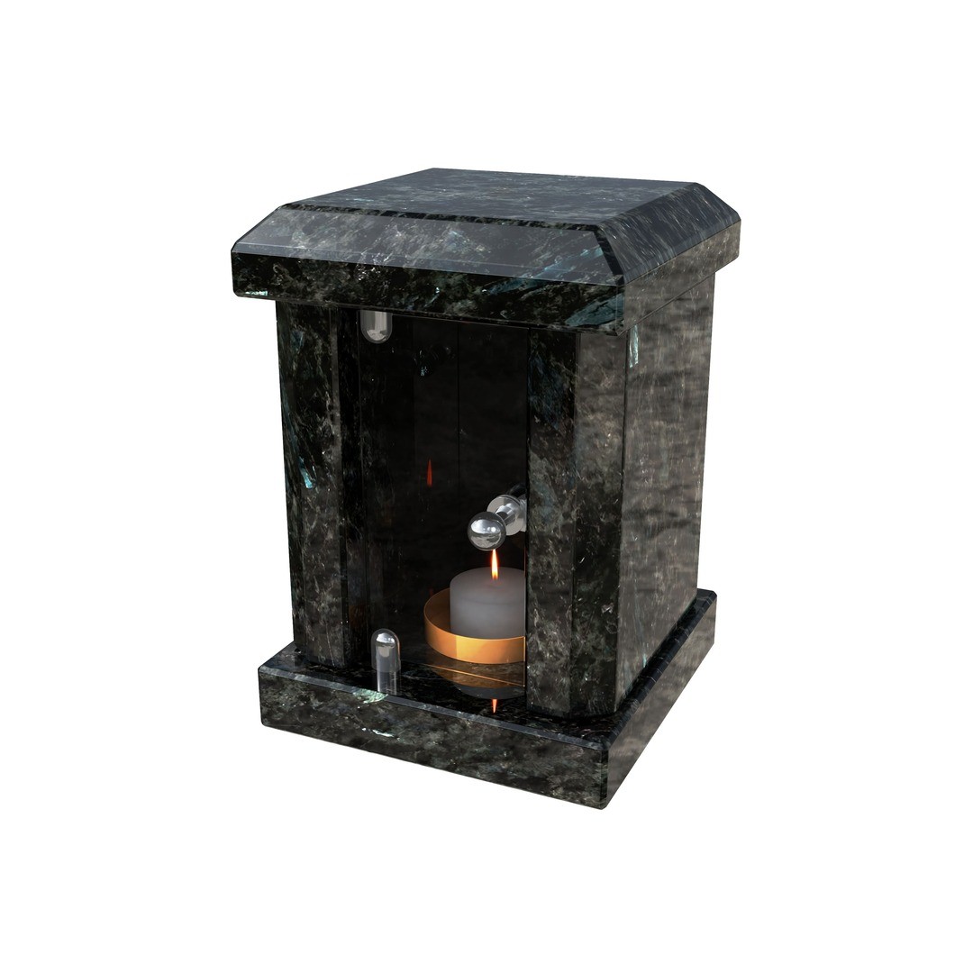 Гранитная лампада квадратная LM-4-7