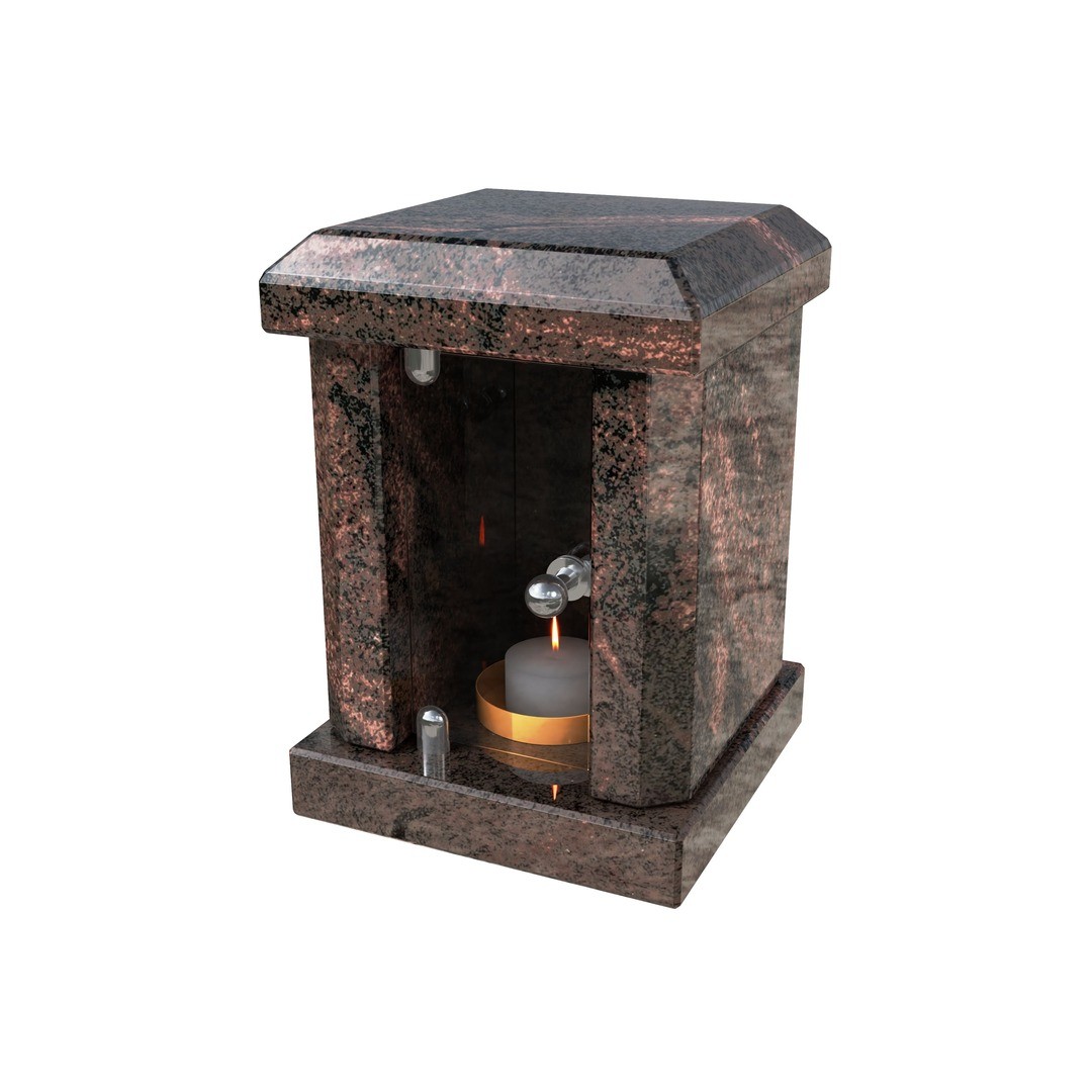 Гранитная лампада квадратная LM-4-8