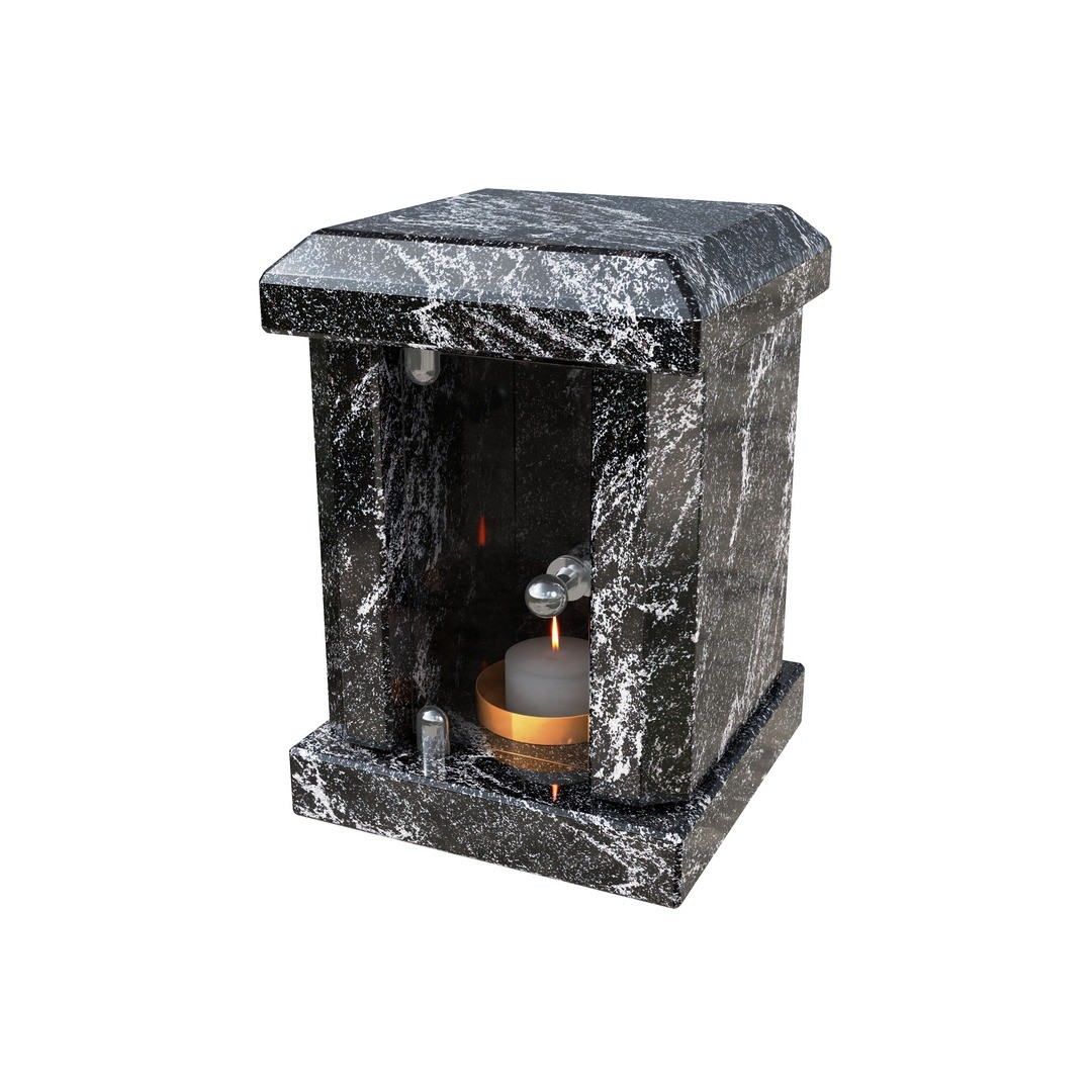 Гранитная лампада квадратная LM-4-9