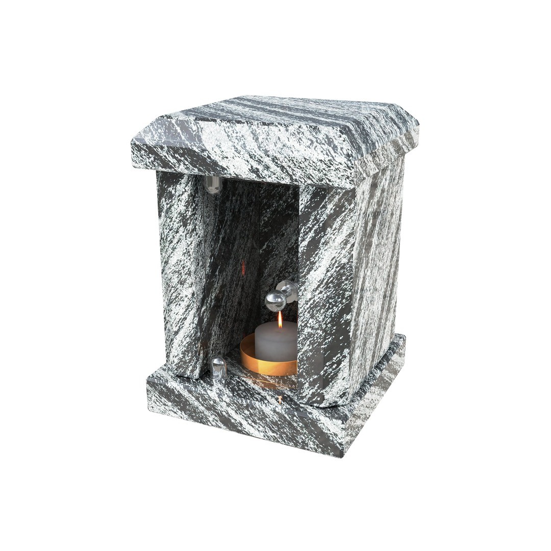Гранитная лампада квадратная LM-4-13