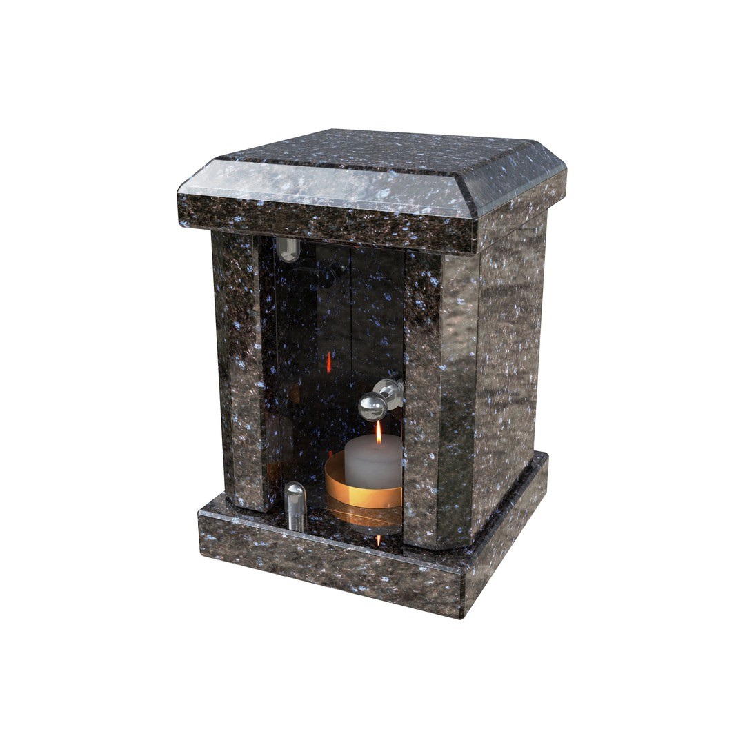 Гранитная лампада квадратная LM-4-14