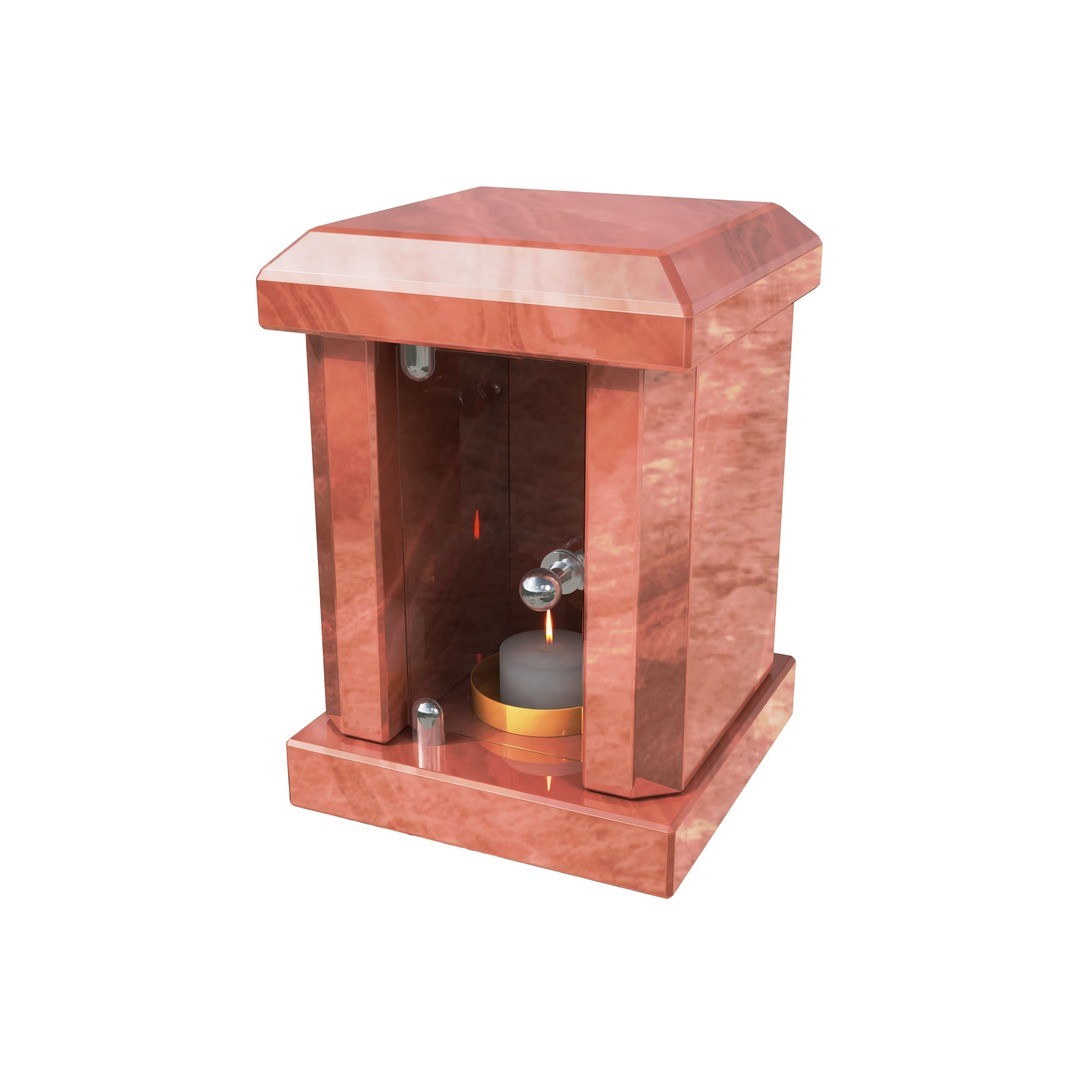 Гранитная лампада квадратная LM-4-15