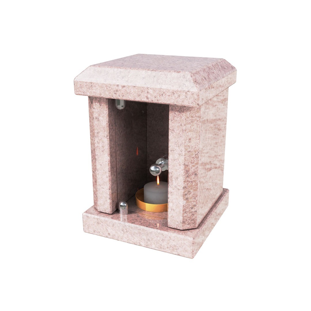 Гранитная лампада квадратная LM-4-16