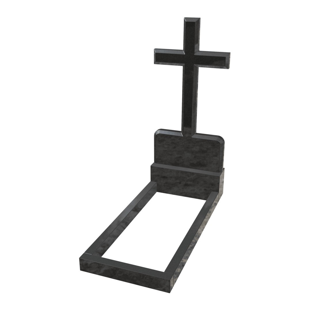 Крест гранитный с фаской CR-9