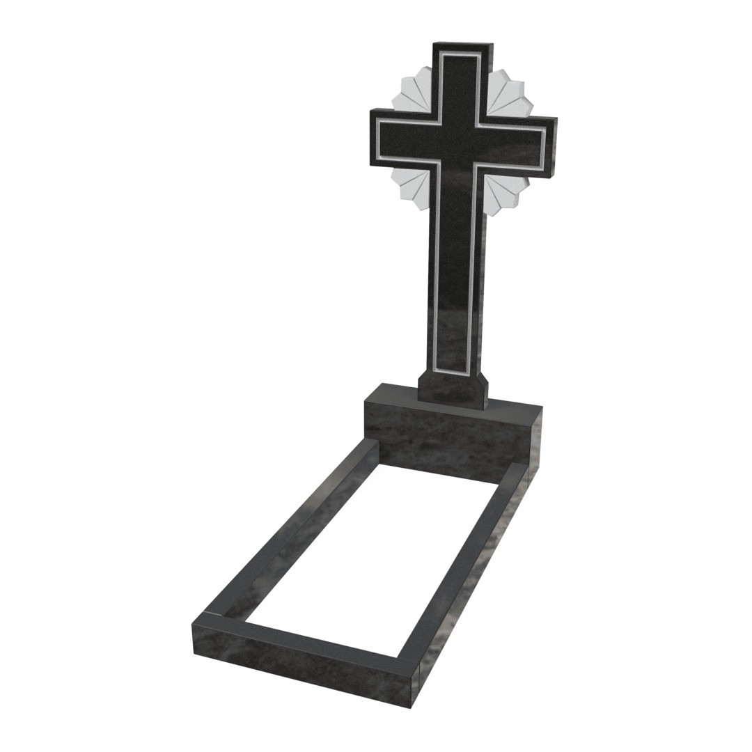 Крест гранитный католический CR-12