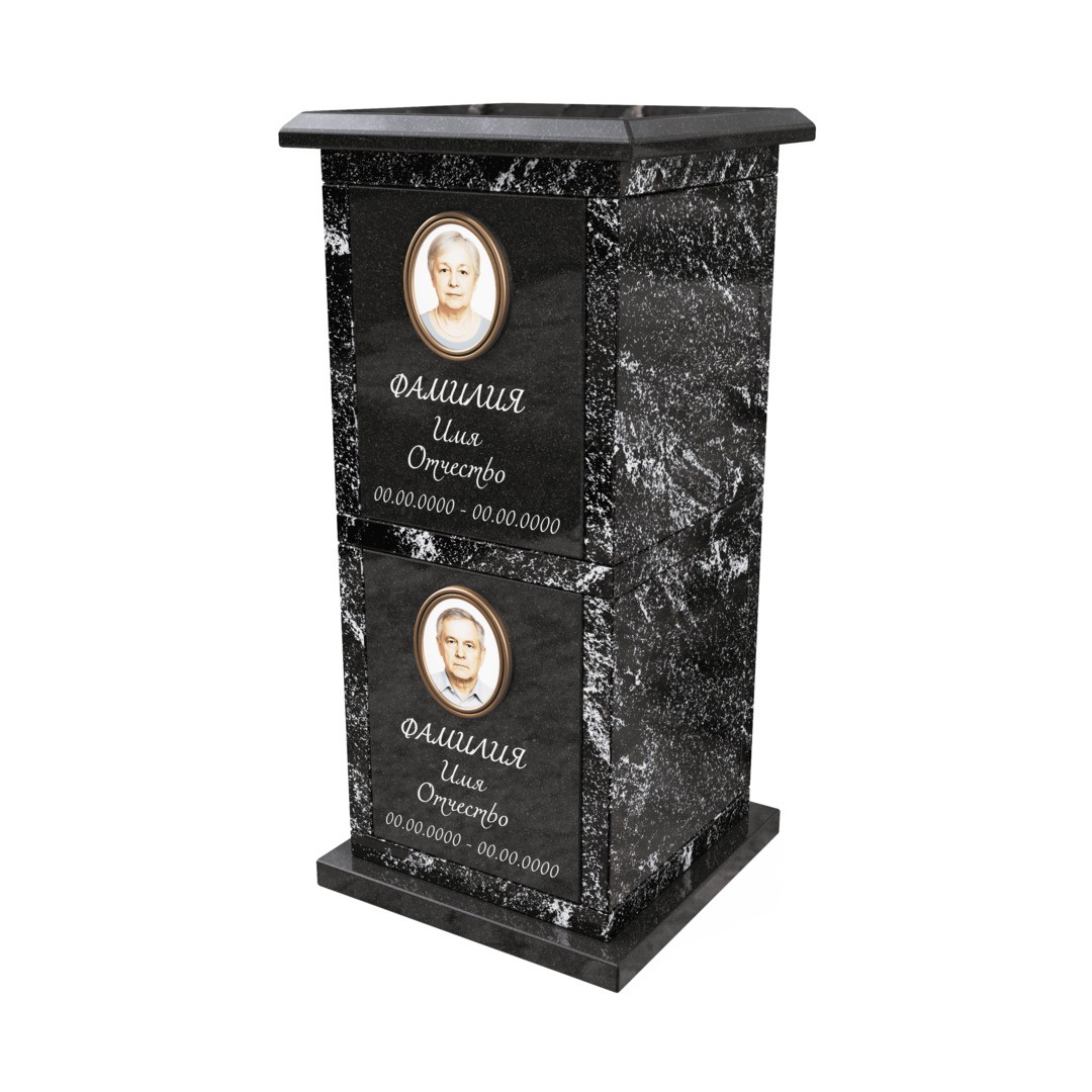 Гранитный колумбарий двойной вертикальный CL-6