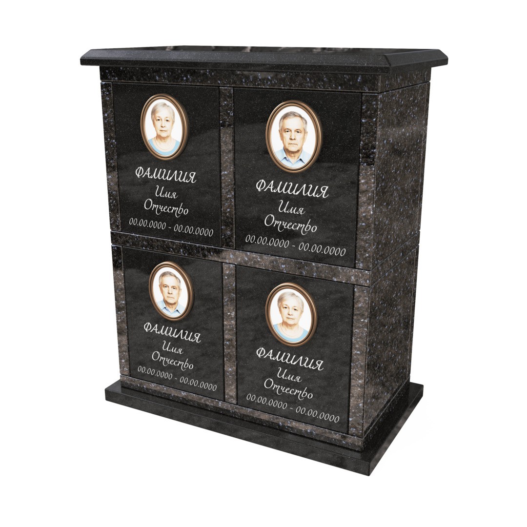 Гранитный колумбарий на четыре ниши CL-8